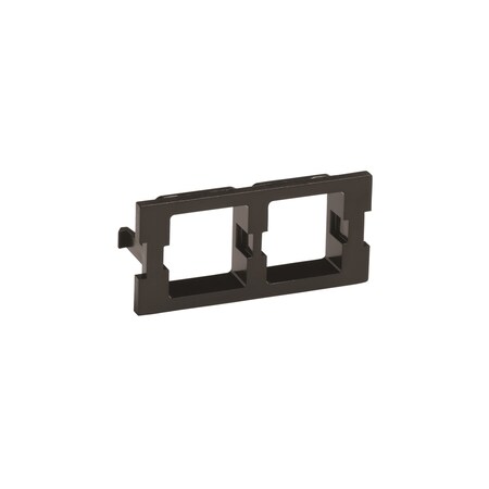 Commscope 2-PORT ADAPTER FOR M-SERIES, FACEPLATE OUTLET ADAPTER, BLACK 760008649 M30FP-2RJ45-003